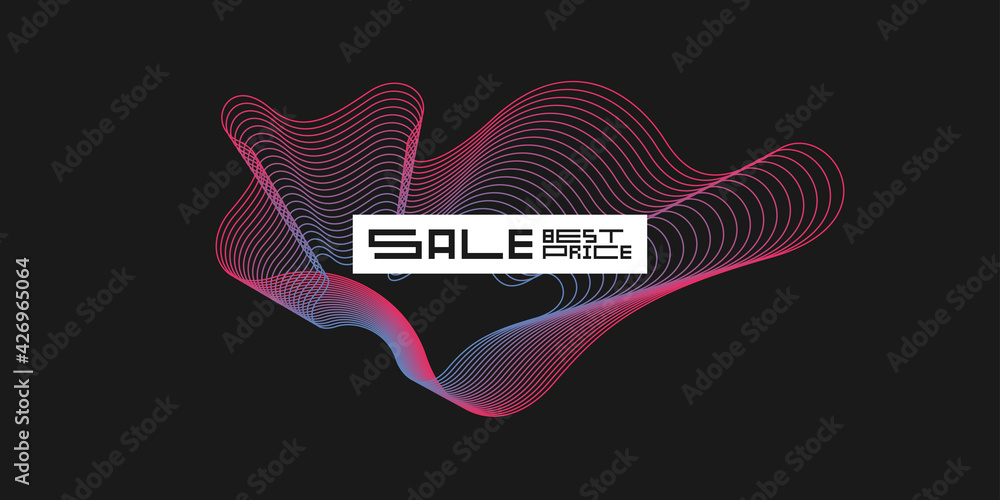 Aufkleber sale banner. modern backgrounds with abstract elements and dynamic shapes.