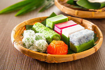 Malaysia popular assorted sweet dessert or simply known as kueh or kuih