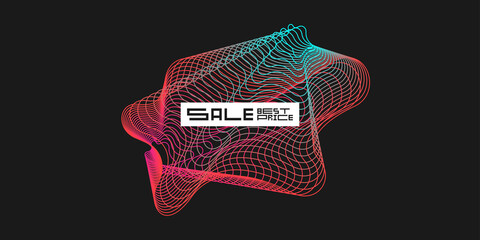 Sale banner. Modern backgrounds with abstract elements and dynamic shapes.