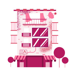 Building illustration vector design,architecture,buildings