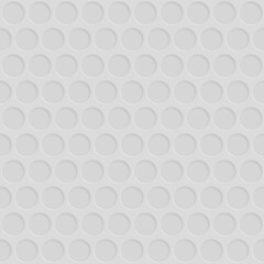 Abstract seamless pattern with circle holes in white colors