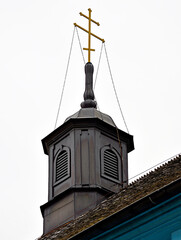 The architectural elements of the building, the windows and the tower are close. Beheading of Saint...