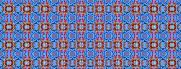 A multicolored background with a geometric pattern