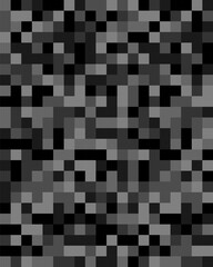 Abstract. Square geometric shapes pattern. black mosaic background. vector.