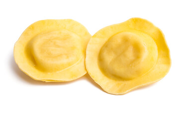 round ravioli isolated