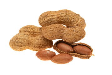 peanuts in shell isolated