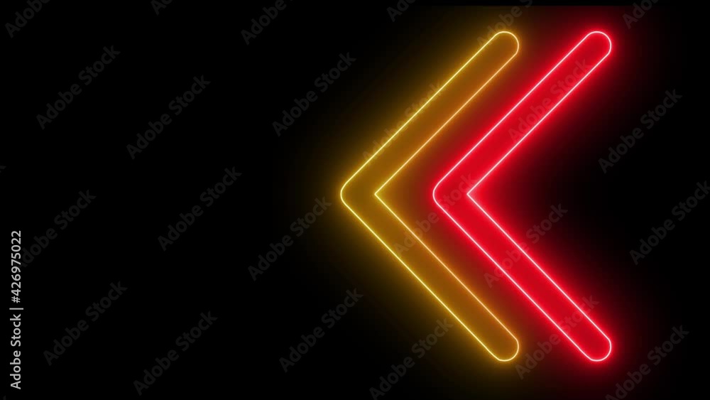 Poster abstract animation in 4k of graphic elements - movement of angle shapes in bright rainbow colors on 