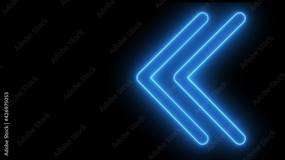 Aufkleber abstract animation in 4k of graphic elements - movement of bright blue angle shapes on black backgro