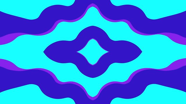 4K Seamless loop Bright modern abstract retro background with multicolored simple moving geometric shapes . Seamless loop