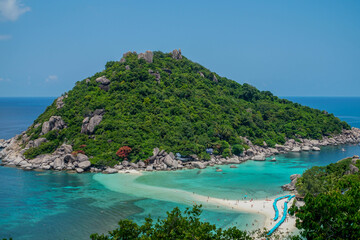 Nang Yuan Island in Thailand. Aerial View