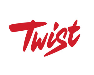 Obraz premium Twist vector lettering