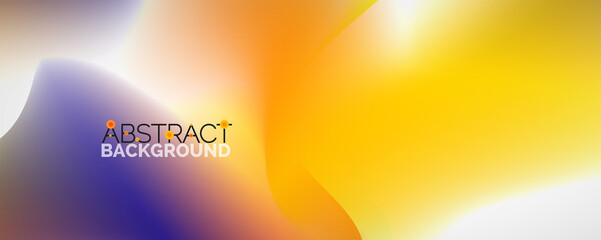 Fluid color gradient abstract background, trendy colorful wallpaper. Vector illustration for placards, brochures, posters, banners and covers