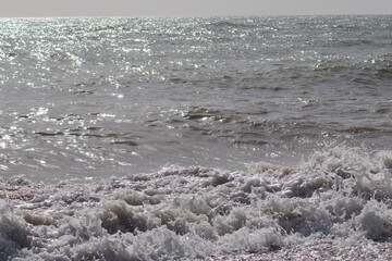 waves on the beach