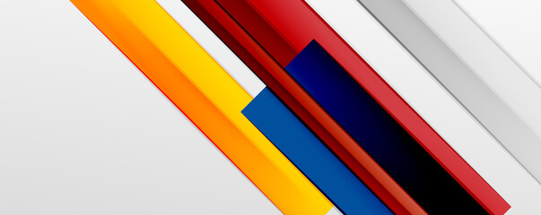 Multicolored lines background. Design template for business or technology presentations, internet posters or web brochure covers