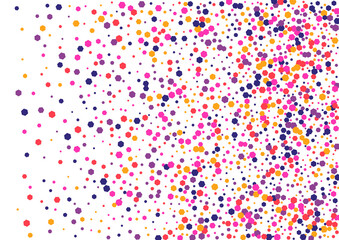 Multicolor Burst Dot Wallpaper. Circle Bright Background. Pink Round Circular. Confetti Orange Falling Illustration. Paint Texture.