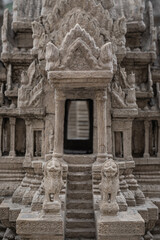 Angkor Wat replica in Wat Pra Kaew temple official name Wat Phra Si Rattana Satsadaram in the same area as Emerald Buddha is travel destination in Grand palace.