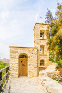 December 2020. Kellia, Larnaca District, Cyprus. Our lady of Eleoisa or Panagia Eleoisa church in Kellia, Cyprus