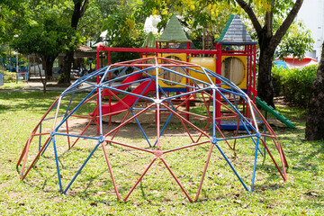 Circle Ladder climbing at playground.