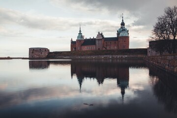Kalmar Castle (Slott) as seen in Småland, Sweden © chemistkane
