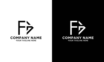 creative initial letter fg logo vector concept element
