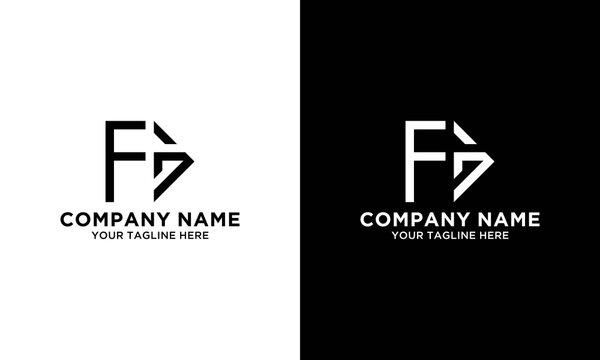 creative initial letter fg logo vector concept element