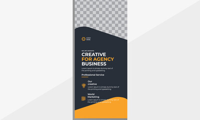 Modern business dl flyer templates design.