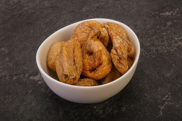 Dry sweet fig fruit heap
