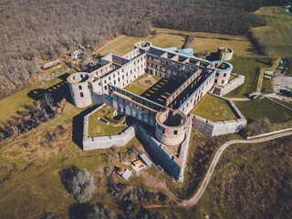 Borgholm Castle (Slott) as seen in Öland, Sweden © chemistkane