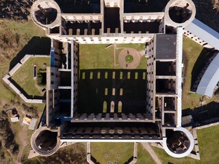 Borgholm Castle (Slott) as seen in Öland, Sweden © chemistkane