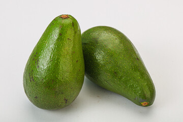 Two ripe exotic avocado vegetable