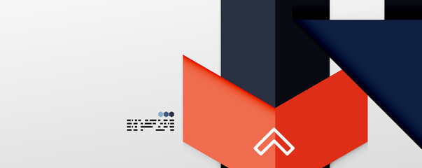 Shiny color triangles and geometric shapes vector abstract background