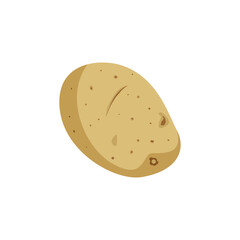 Potato icon. Healthy food, a source of vitamins. Source of vitamin A, C. Ingredient for lunch or dinner. Potato tuber for planting in spring or summer.
