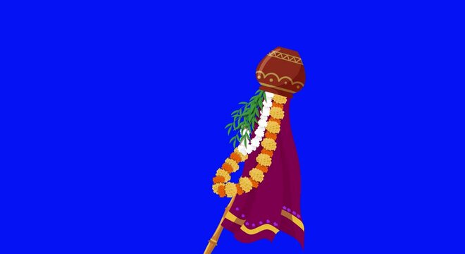 Animated Gudi Padwa Green Screen Blue Screen for any use