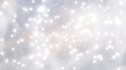 blue snowfall bokeh background, abstract snowflake background on blurred abstract blue