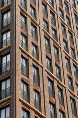 Obraz premium July 2020. London. Architecture and office windows in King Cross, London, England, UK