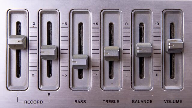 Retro ghettoblaster stereo radio macro