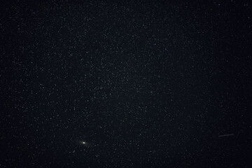 sky in the night with stars planets and comets