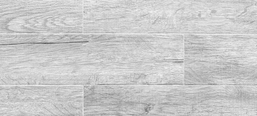 Panorama of White wood grain ceramic tile texture and background seamless