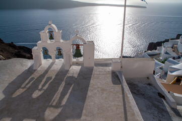 ギリシャ・サントリーニ島の風景・教会