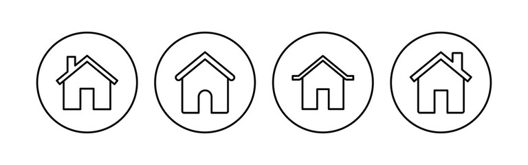 House icon set. Home icon vector