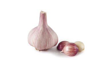 garlic isolated on a white background