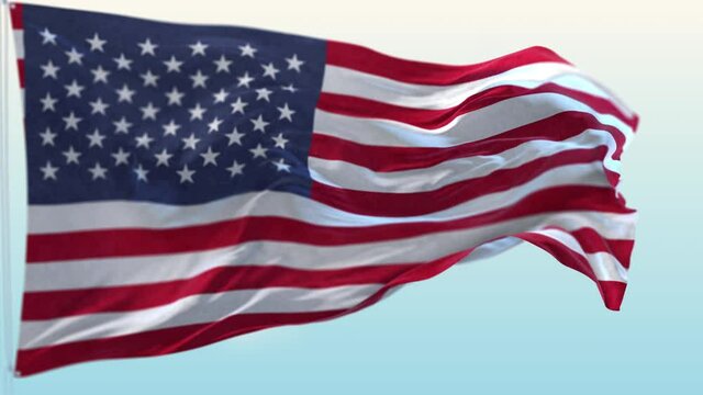 American Flag Waving Motion Background. looping flag of united states of america.