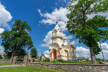 Church of St. Peter and Paul in the village of Venzovets, built in the Russian style