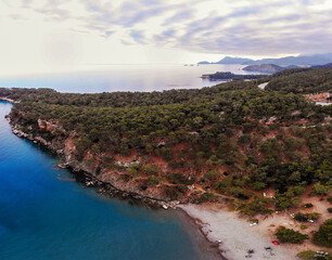 
magnificent drone images of the Mediterranean beaches