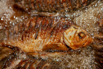 image of fried fish background 