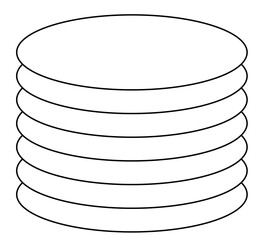 A multi platter disc Icon