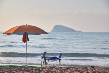 sunny day on the Alicante beach