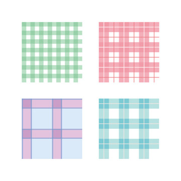 Colorful check pattern background illustration.