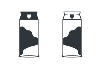 Milk Carton Vector, Milk Carton Template Clipart, Milk Carton Packaging Vector, Milk Carton Design Clipart, Packaging Template Design