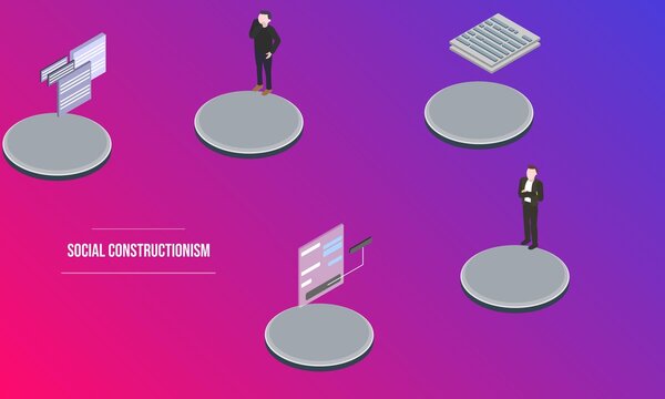 Social Constructionism Concept On Abstract Design